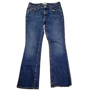 Vintage Levi's 515 Boot Cut Blue Denim Whiskered Workwear Jeans Women's 10M